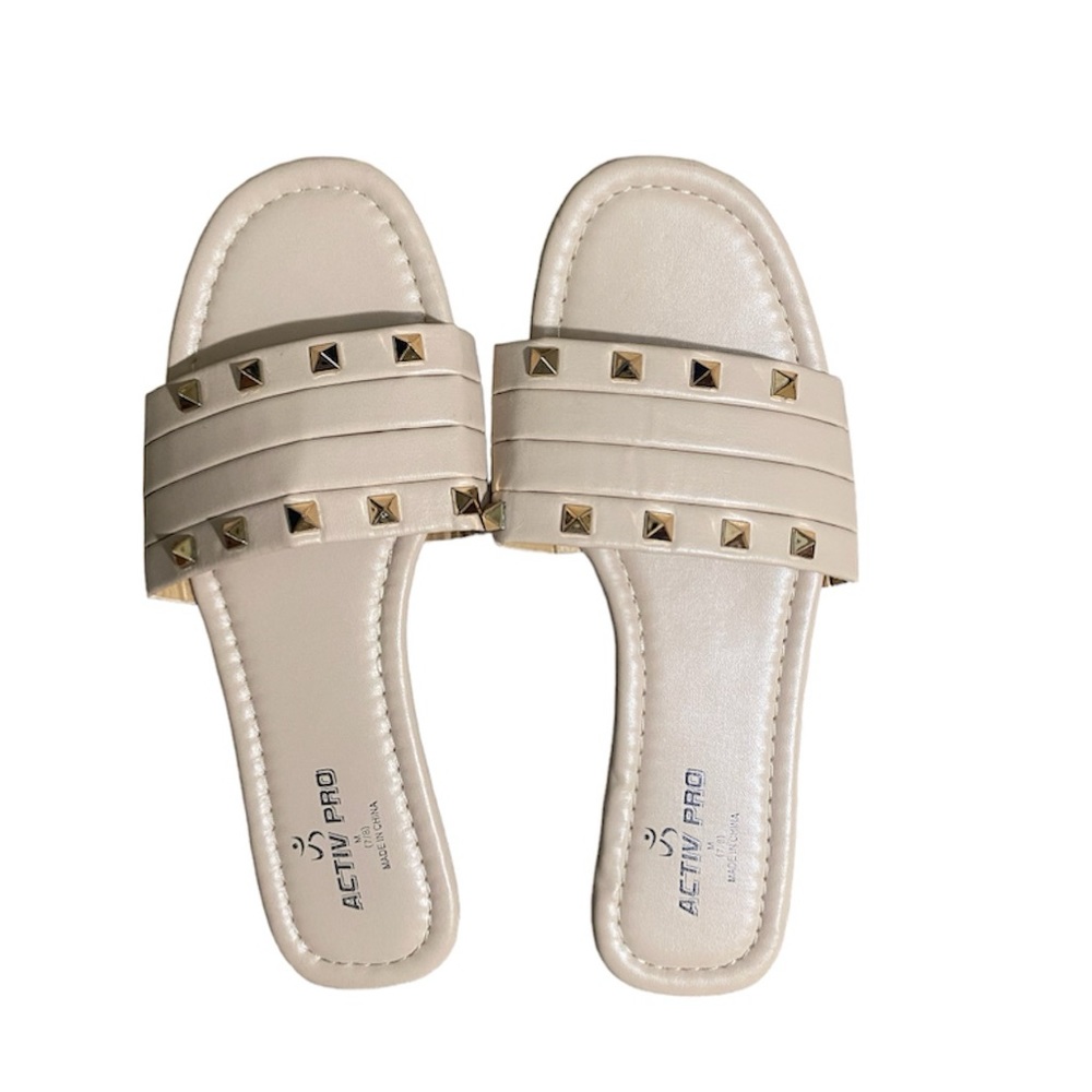 Studded Flat Sandals